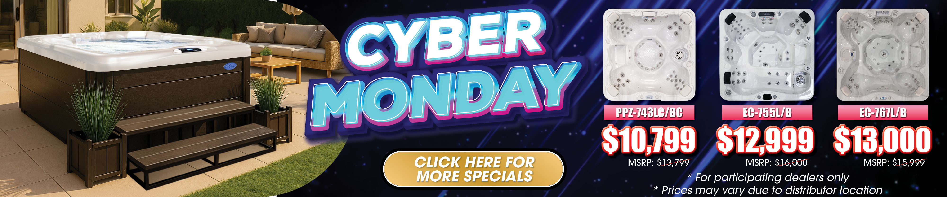 Calspas hot tub being used in a family setting - Irving