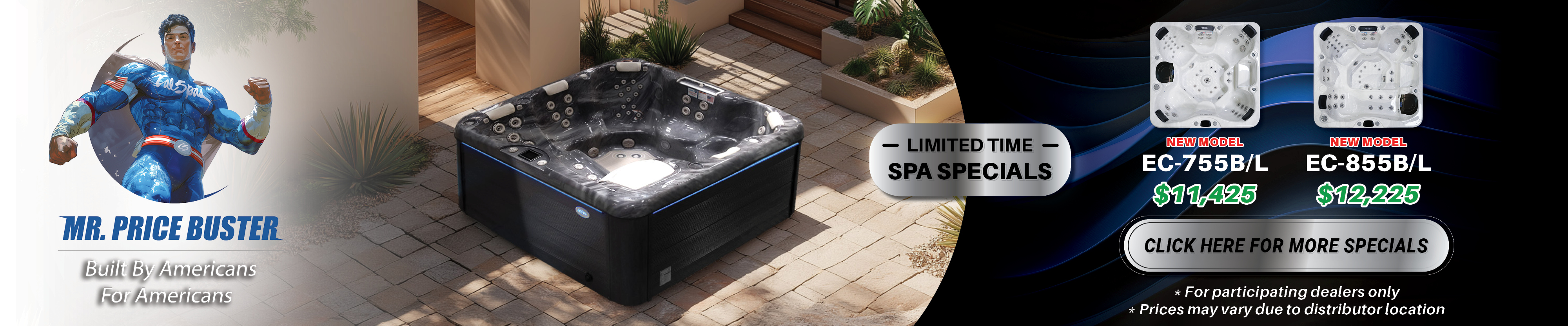 Calspas hot tub being used in a family setting - Irving